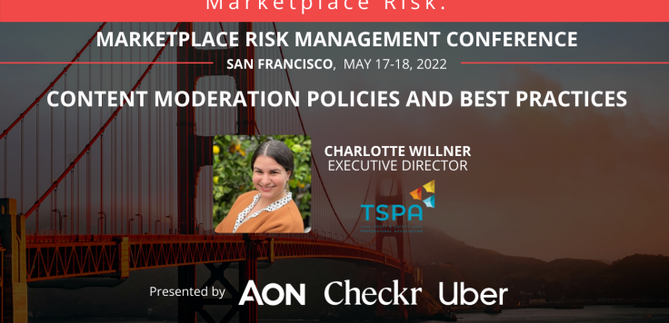 Conference information with a photo of Charlotte Willner