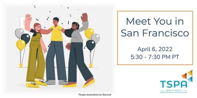 Illustration of three people celebrating with event information