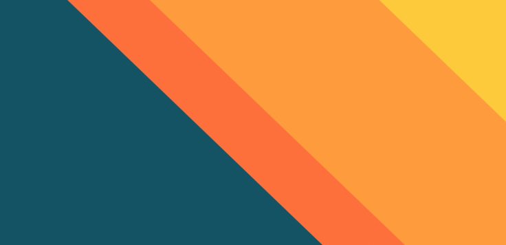 Diagonal bands of blue orange and yellow