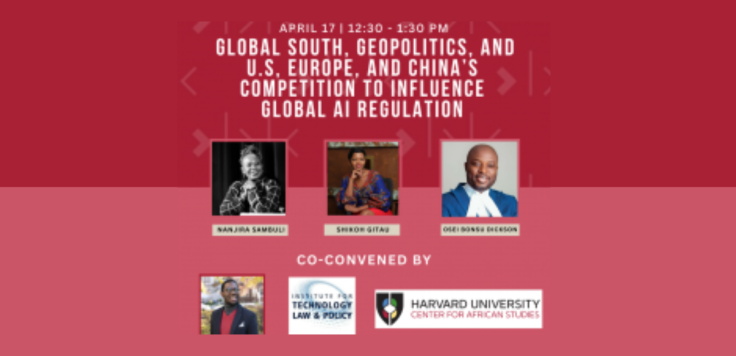 Pink and red banner with title of presentation and headshot of speakers.