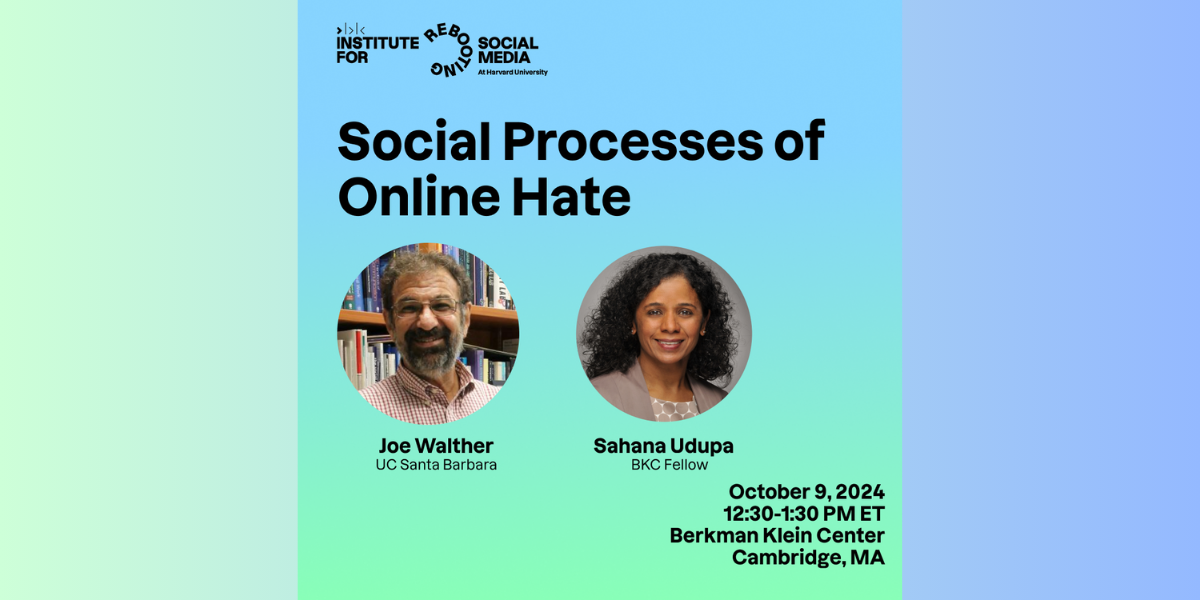 Social Processes of Online Hate - Trust & Safety Professional Association